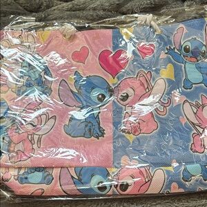 Colorfull stitch and angel tote